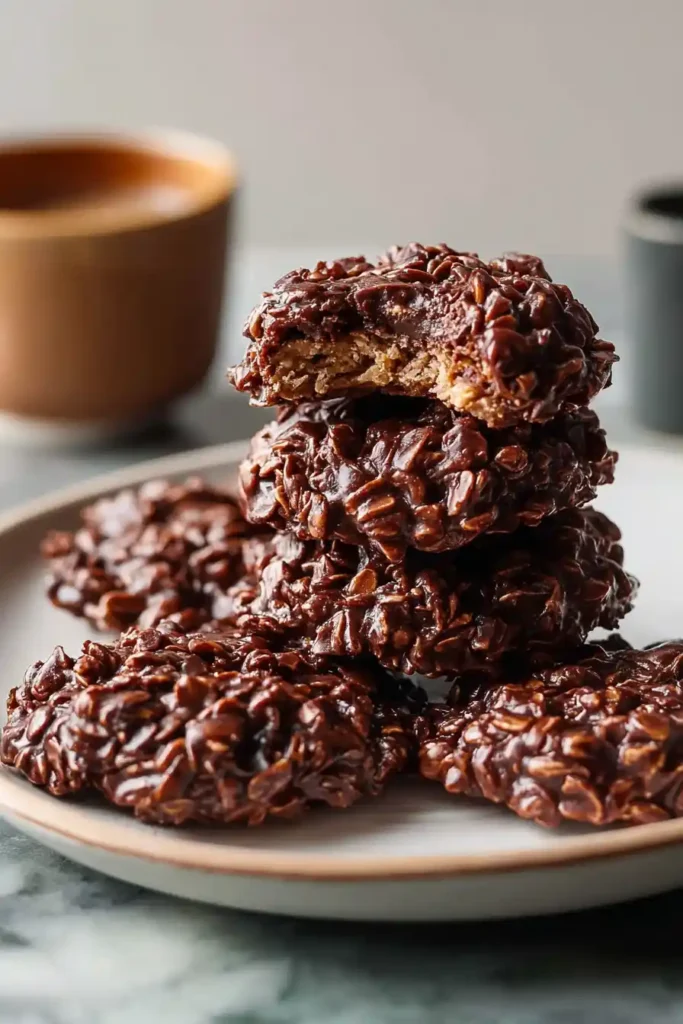 No-Bake Chocolate Peanut Butter Cookies