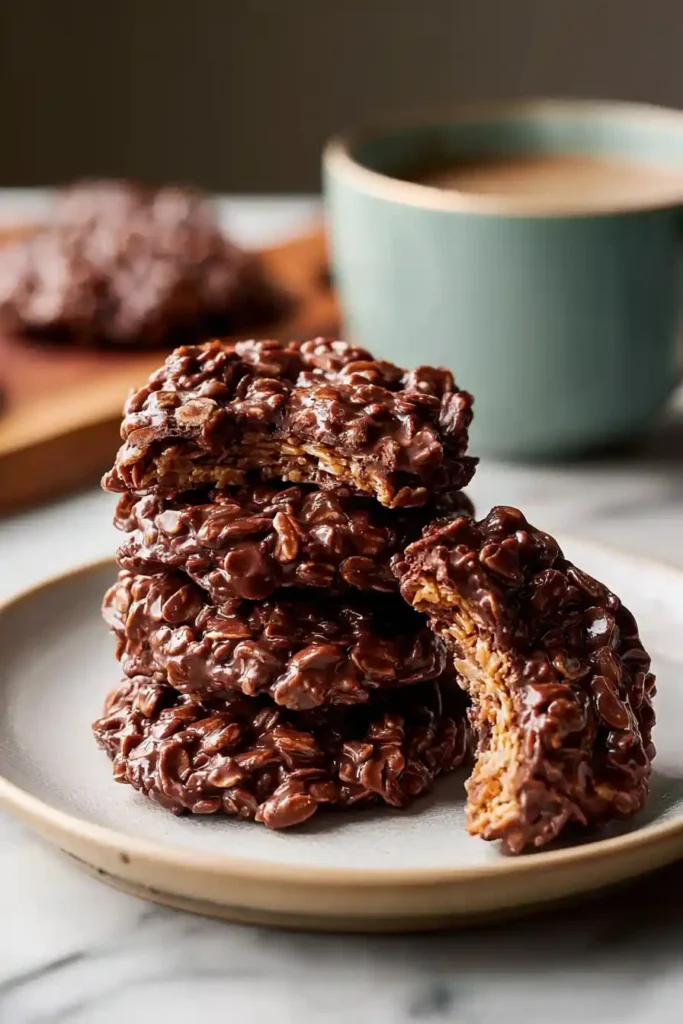 No-Bake Chocolate Peanut Butter Cookies