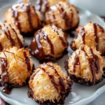 No Bake Salted Caramel Coconut Macaroons