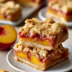 Peaches and Cream Crumble Bars