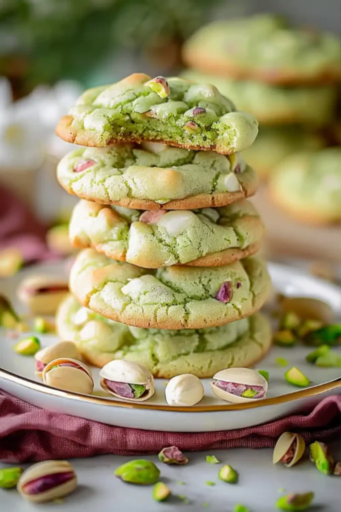 Pistachio Pudding Cookies