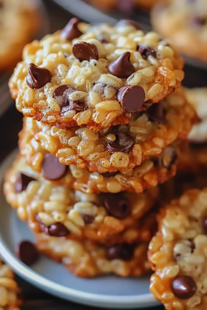 Rice Krispie chocolate chip cookies