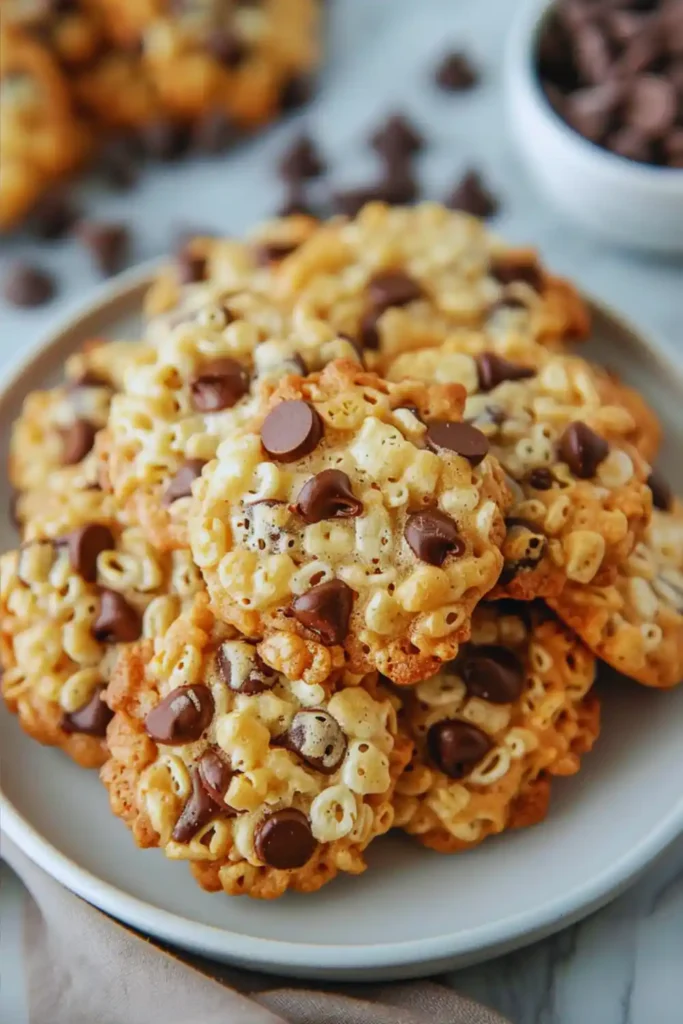 Rice Krispie chocolate chip cookies