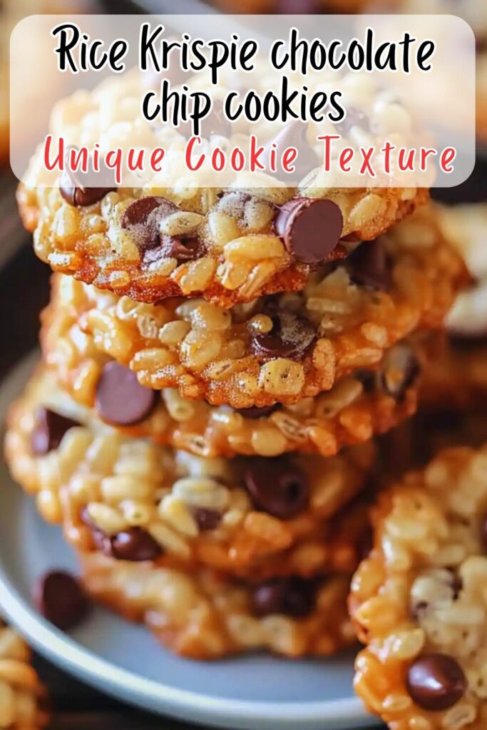 Rice Krispie chocolate chip cookies