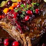 Beef Roast with Cranberry Balsamic Glaze