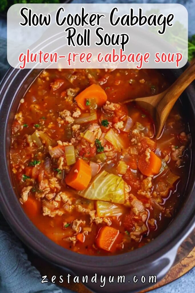 Slow Cooker Cabbage Roll Soup