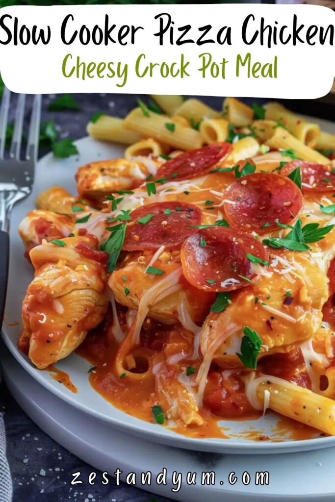 Slow Cooker Pizza Chicken