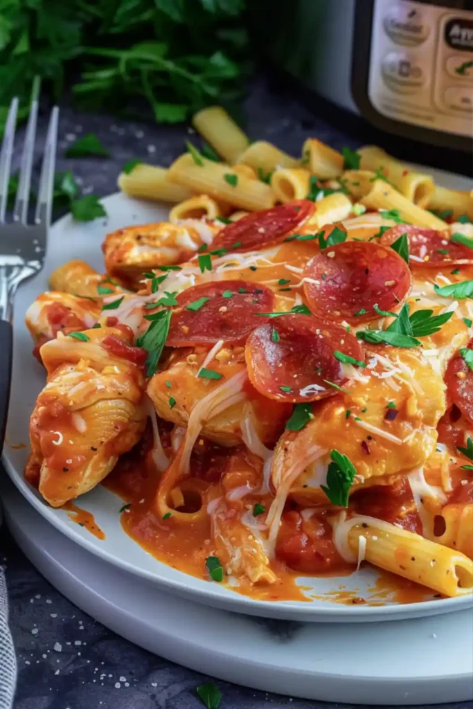 Slow Cooker Pizza Chicken