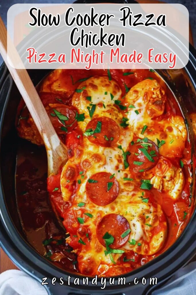 Slow Cooker Pizza Chicken