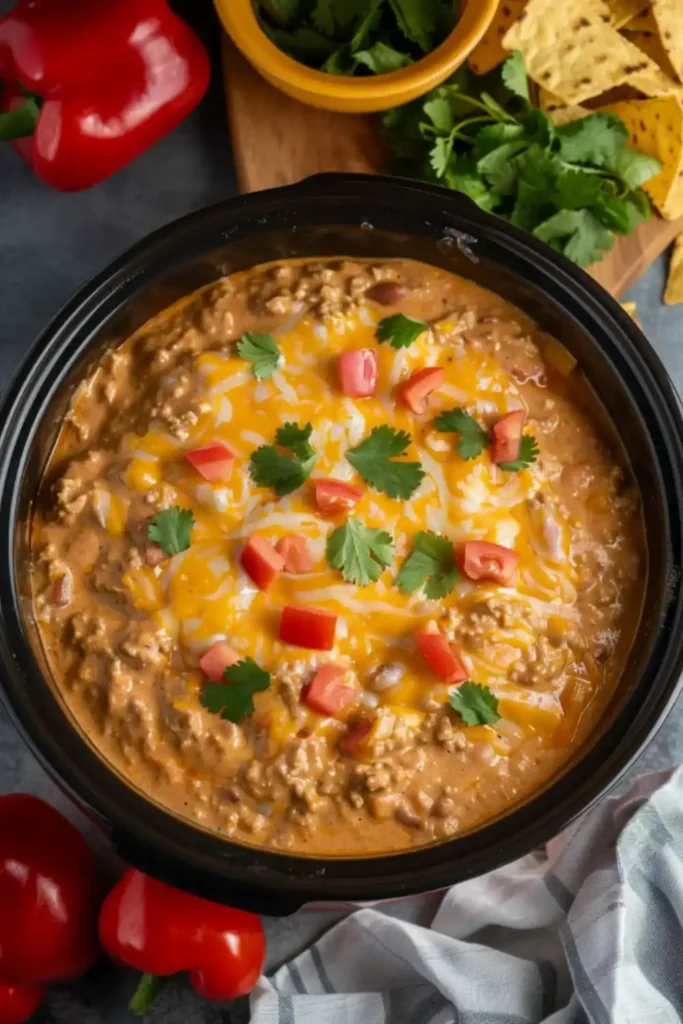 Slow Cooker Taco Dip