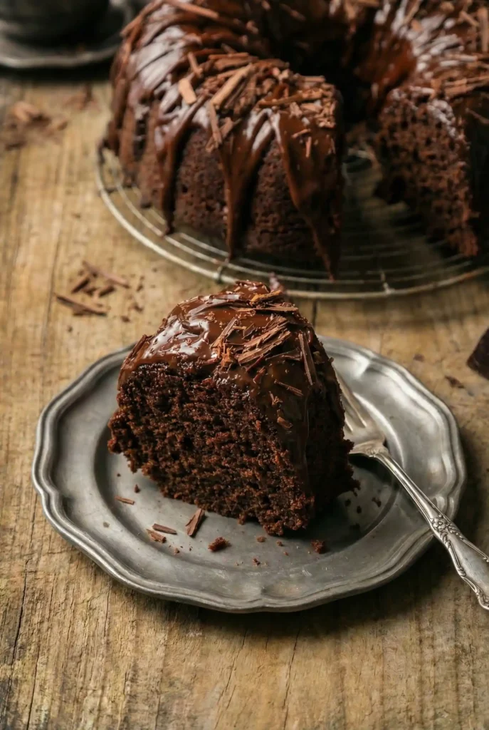 Chocolate Bundt Cake with Chocolate Ganache