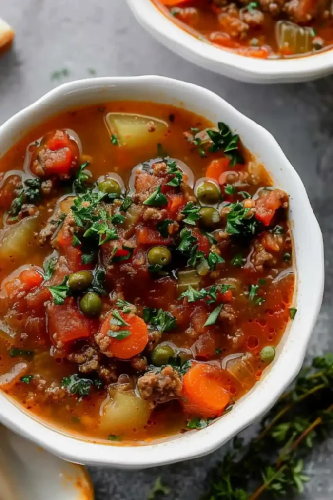 Crockpot Hamburger Soup Recipe