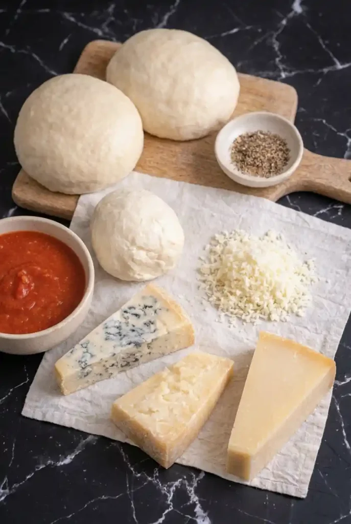 Four-Cheese Pizza Recipe