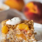 Peaches and Cream Baked Oatmeal