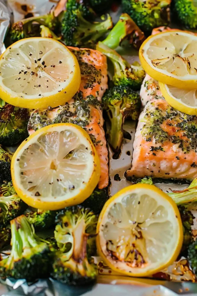 Sheet Pan Salmon Broccoli Meal