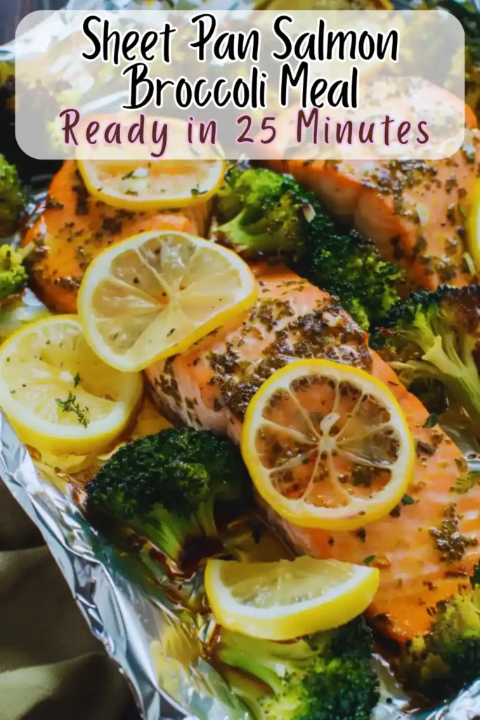 Sheet Pan Salmon Broccoli Meal
