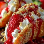 Strawberry Crunch Cheesecake Tacos