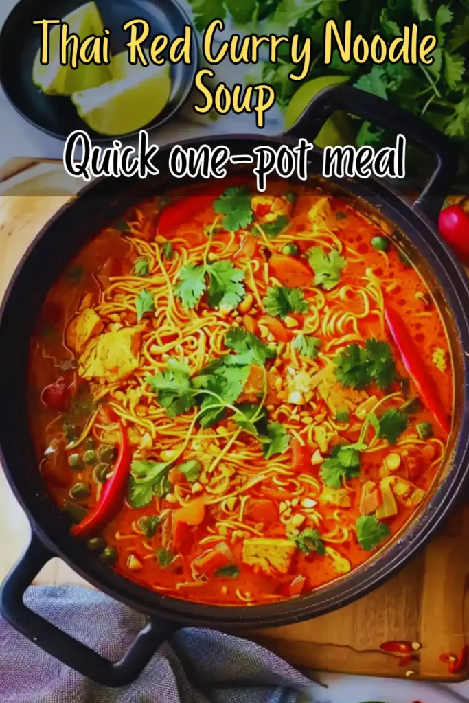 Thai Red Curry Noodle Soup