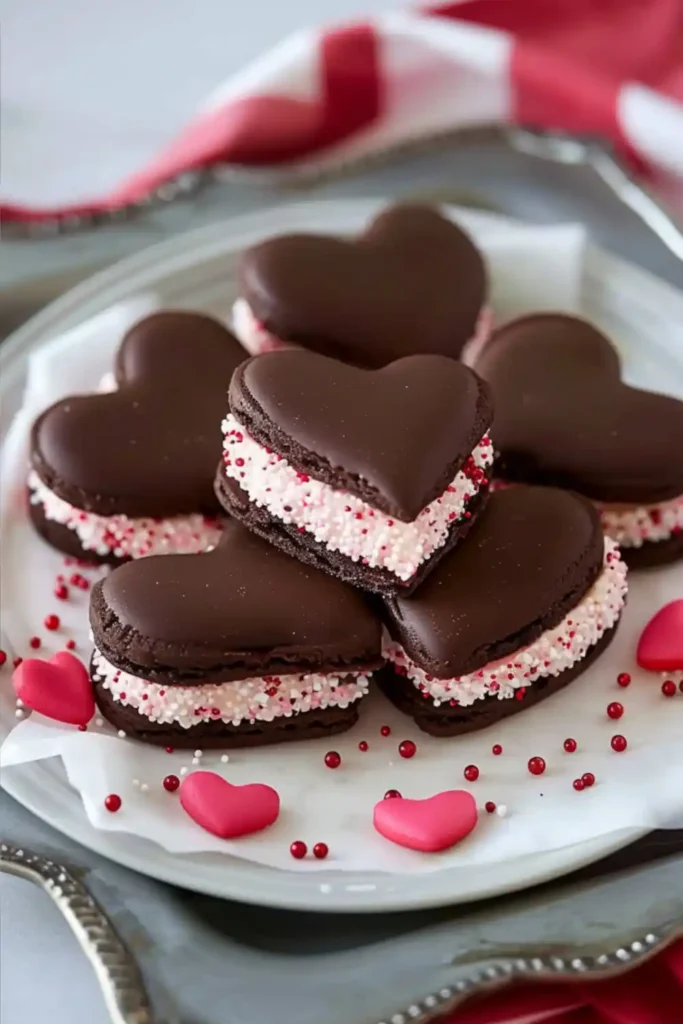 Valentine’s Day Sandwich Cookies