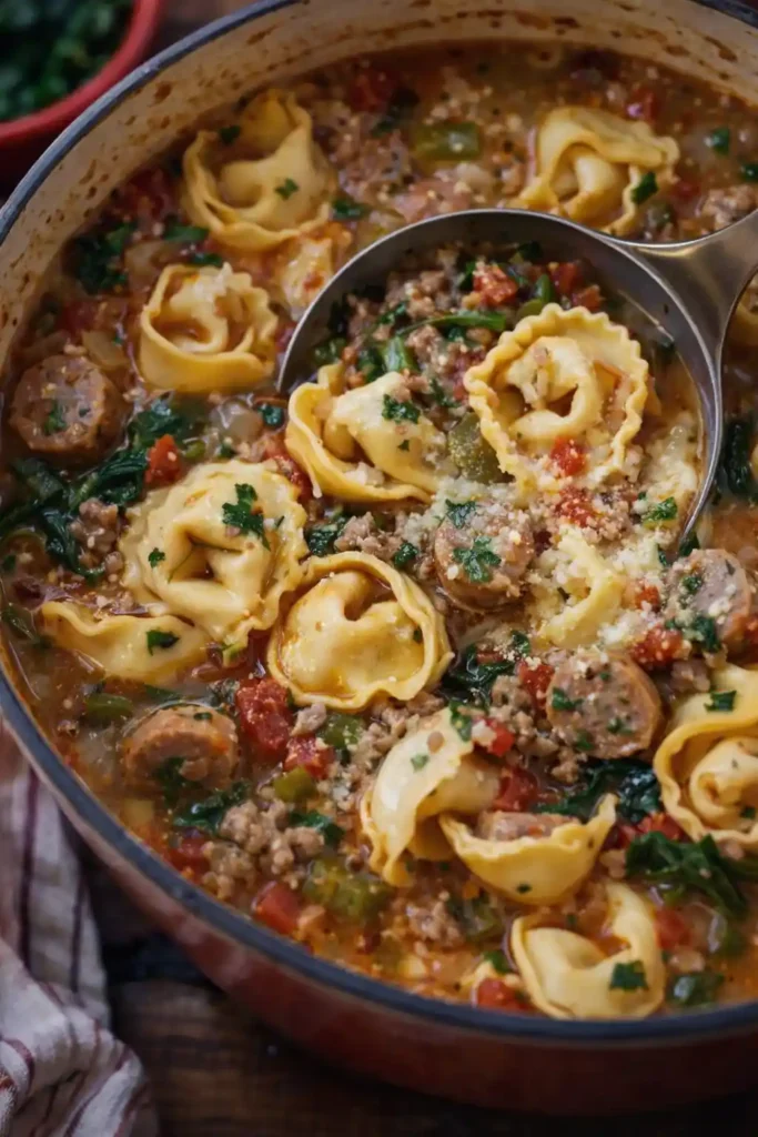 italian sausage tortellini soup