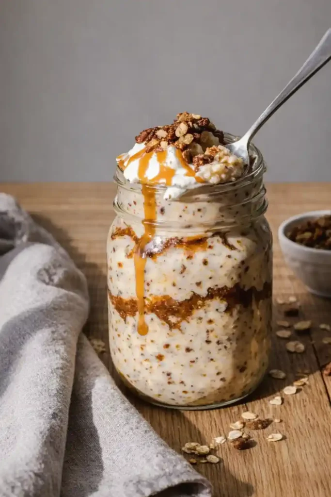Cinnamon Roll Overnight Oats