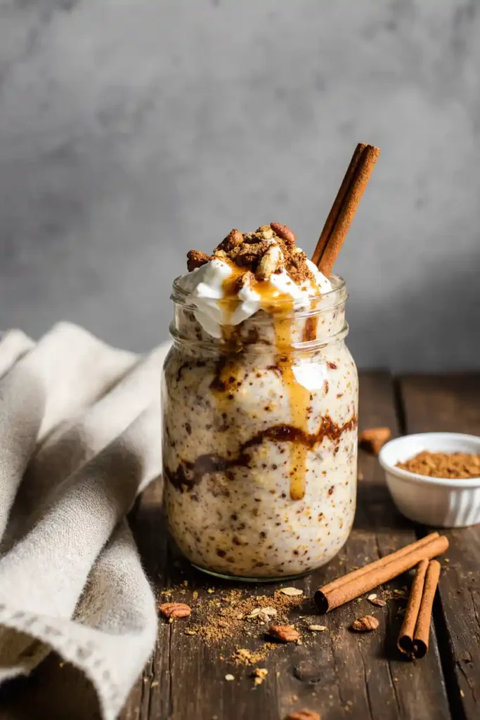 Cinnamon Roll Overnight Oats