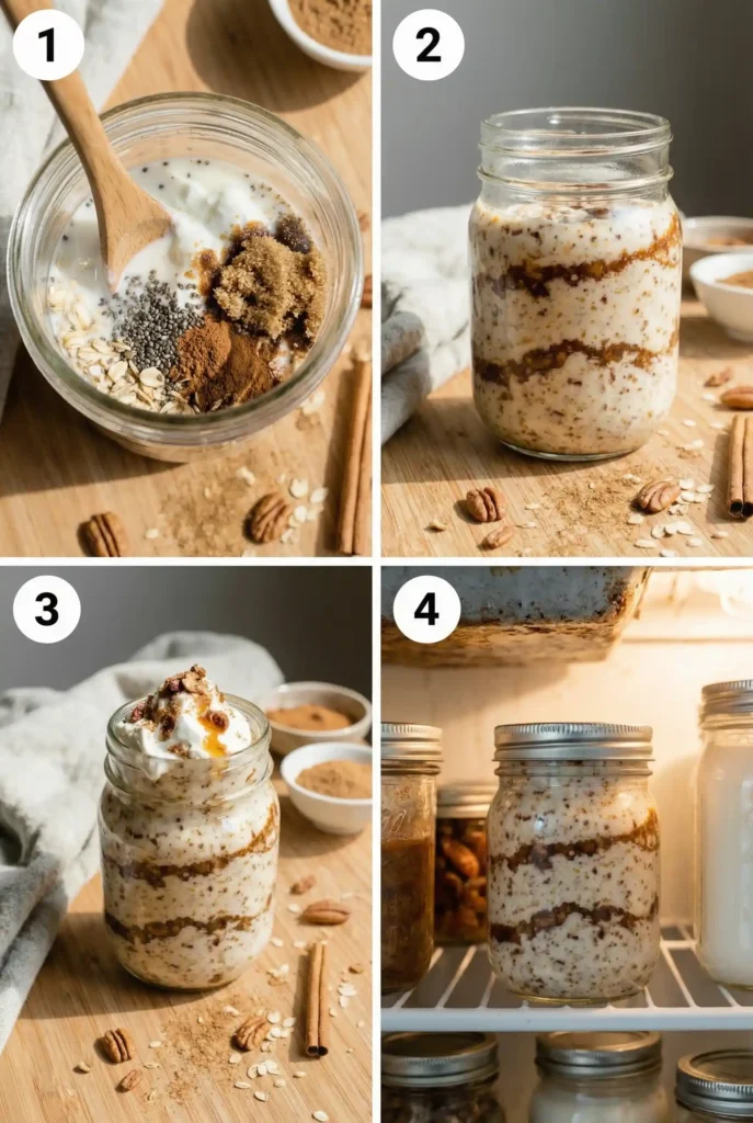 Cinnamon Roll Overnight Oats