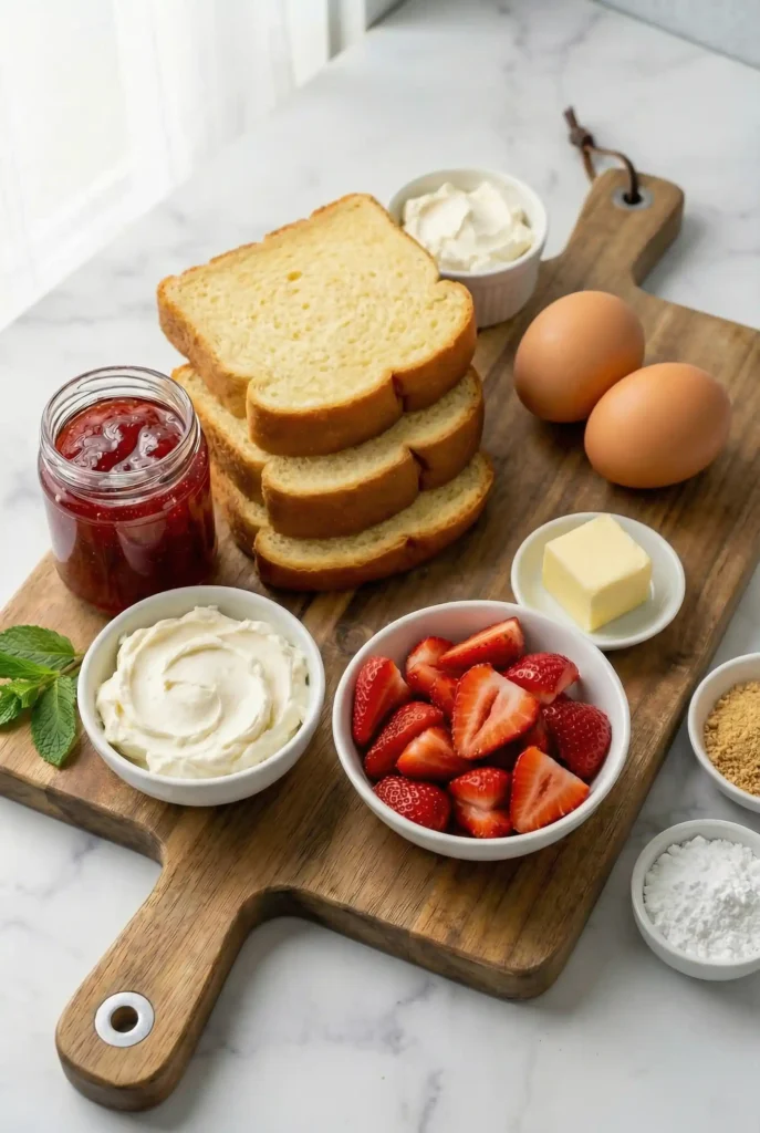 Fried Strawberry Cheesecake Sandwiches