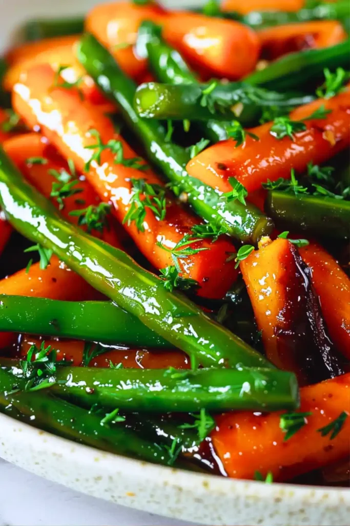 Honey Glazed Carrots & Green Beans