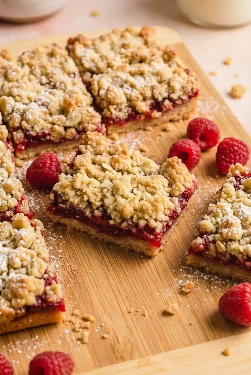 Delicious Raspberry Bars Recipe - ZEST & YUM