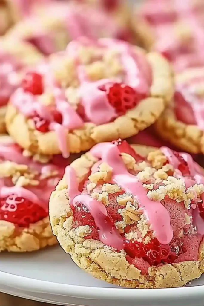 Strawberry Crunch Cookies