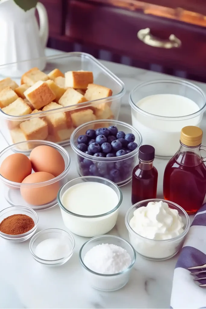 Blueberry French Toast Casserole
