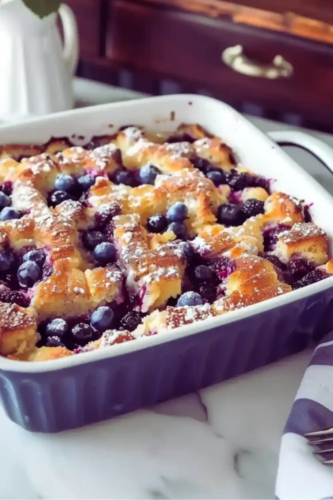 Blueberry French Toast Casserole