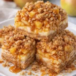 Caramel Apple Cheesecake Bars