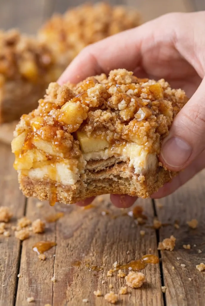 Caramel Apple Cheesecake Bars