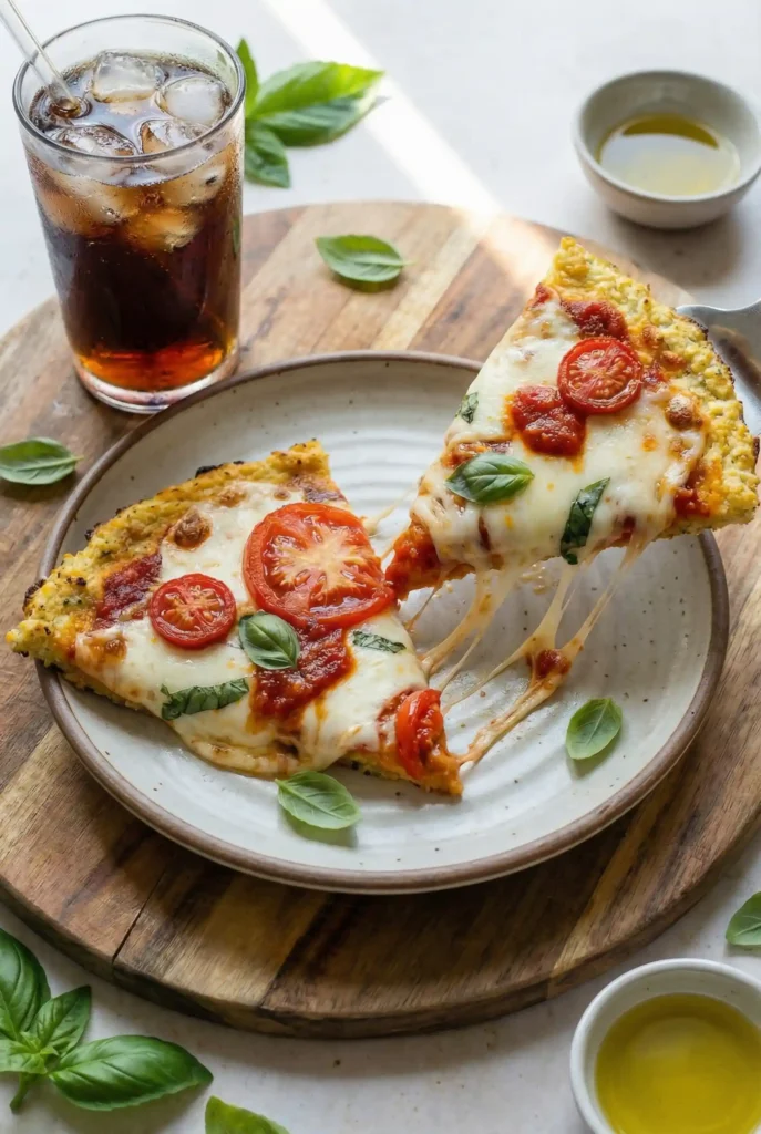 Cauliflower Crust Margherita Pizza