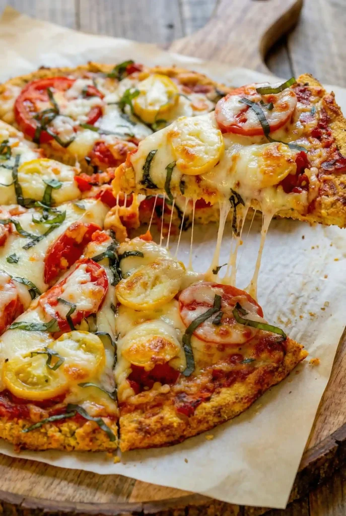 Cauliflower Crust Margherita Pizza