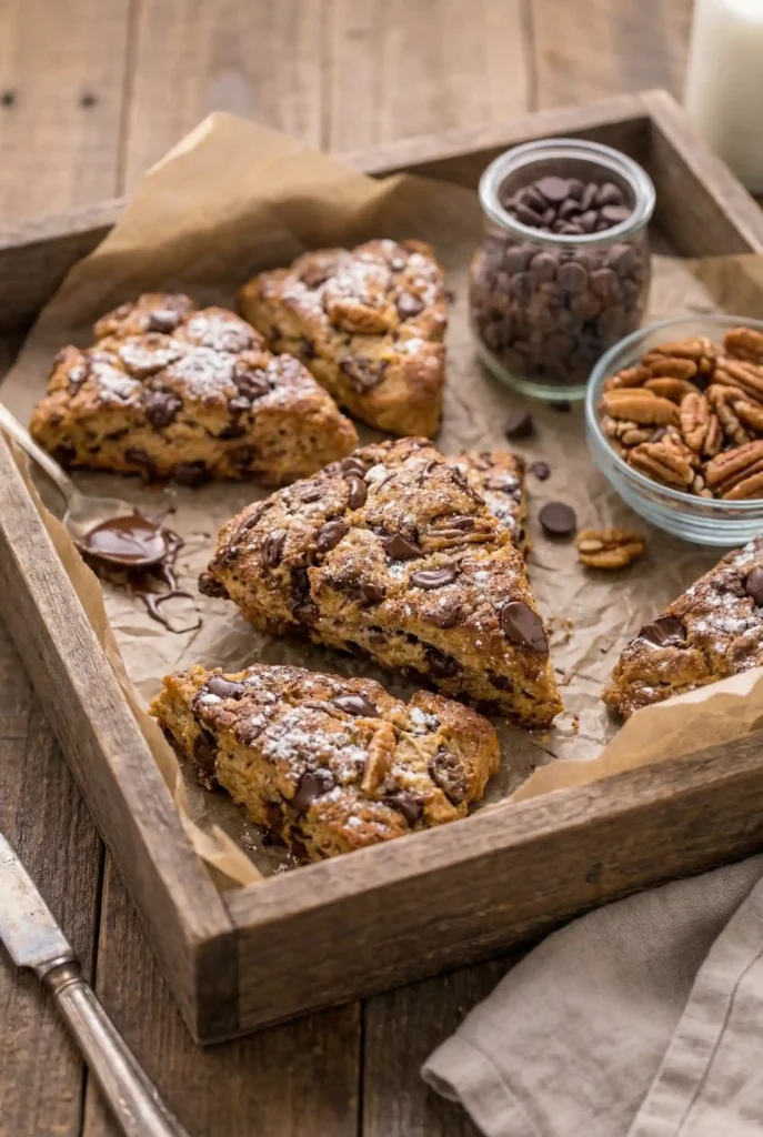 Chocolate Chip Pecan Scones