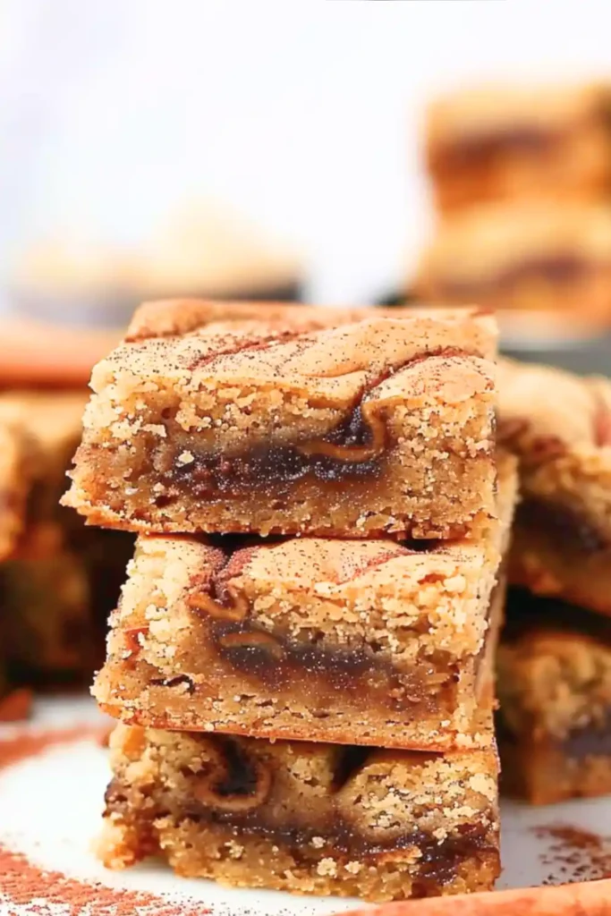 Cinnamon Roll Blondies