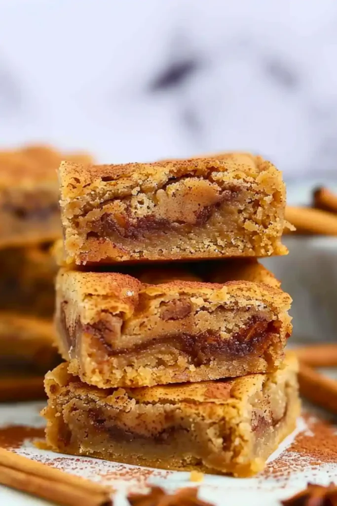 Cinnamon Roll Blondies