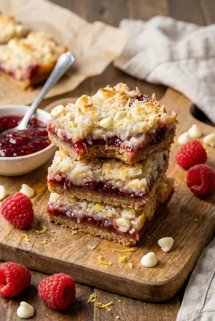 Raspberry Magic Cookie Bars