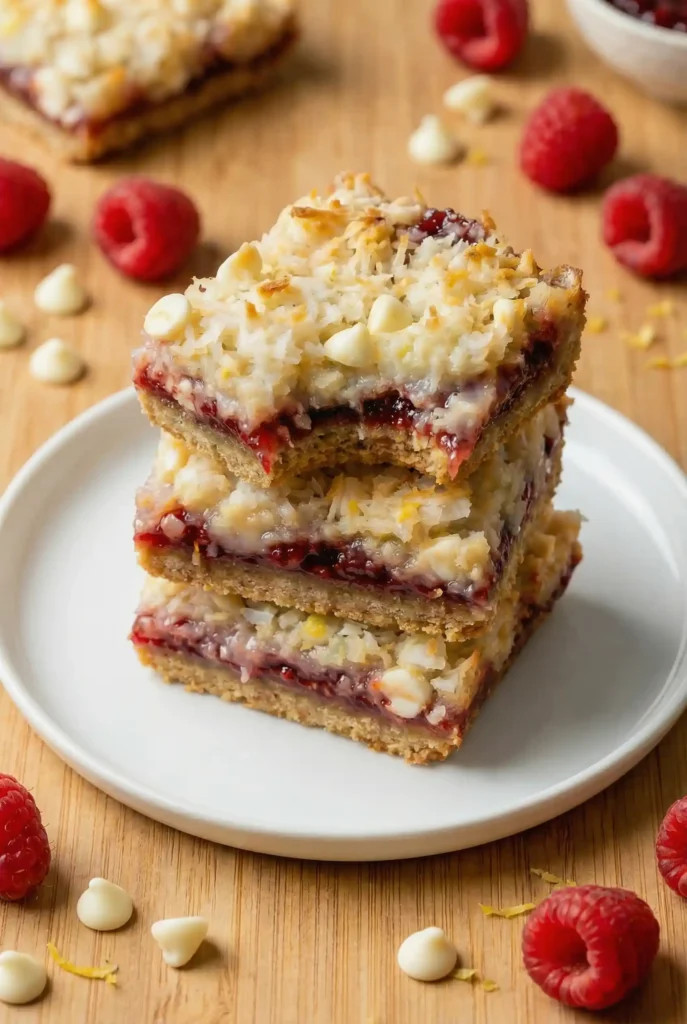 Raspberry Magic Cookie Bars