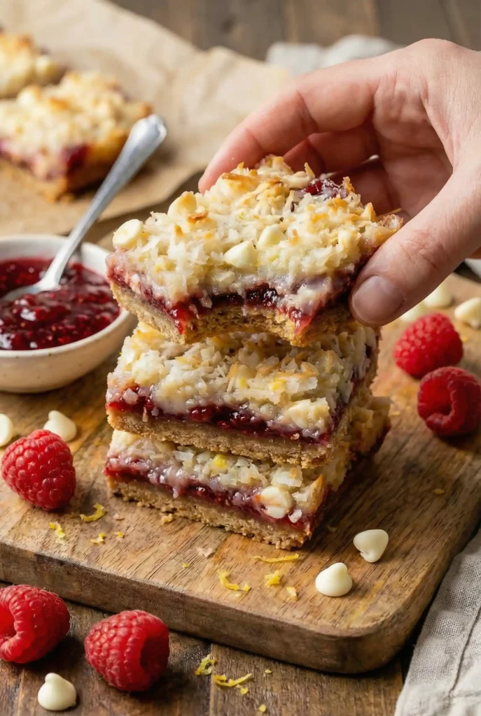 Raspberry Magic Cookie Bars