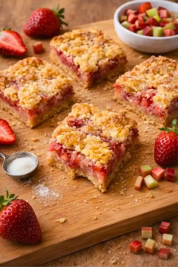Strawberry Rhubarb Bars