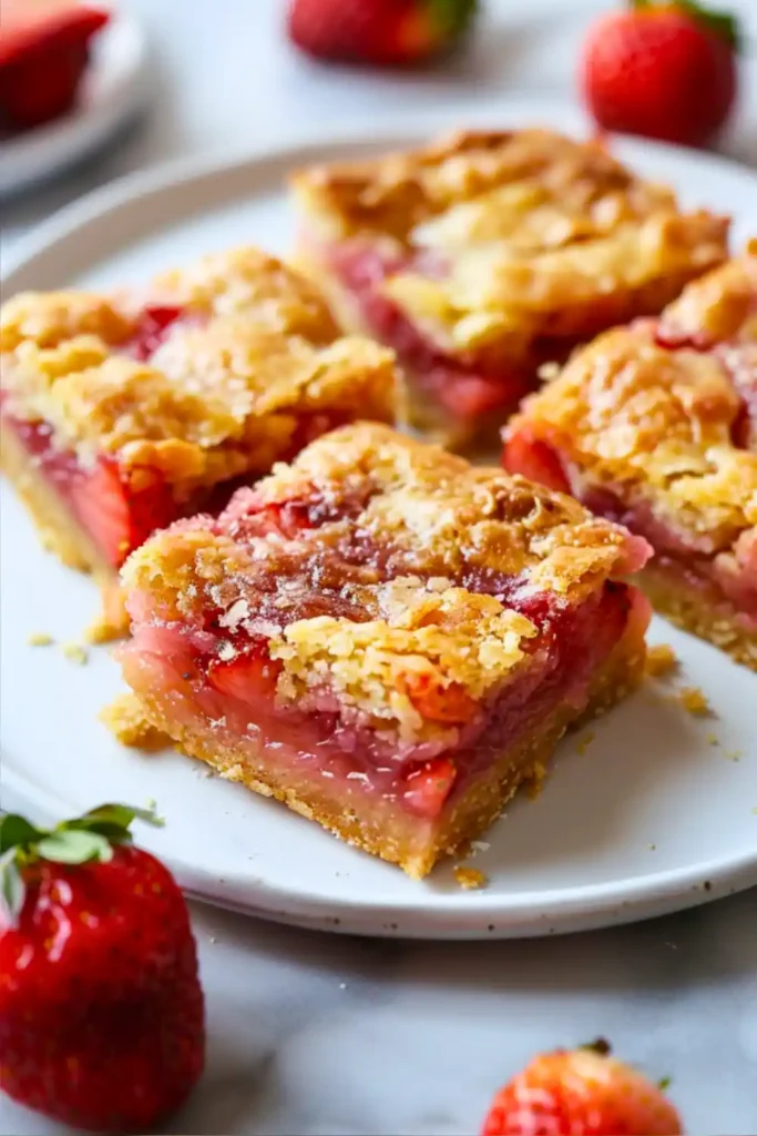 Strawberry Rhubarb Bars