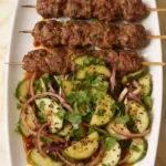 Harissa Cucumber Onion Salad