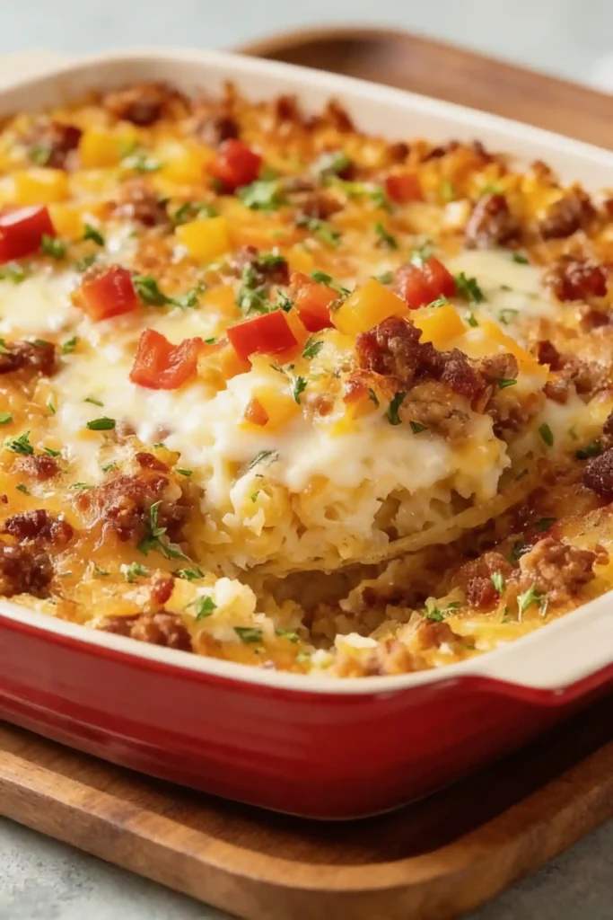 Hashbrown Casserole with Sausage