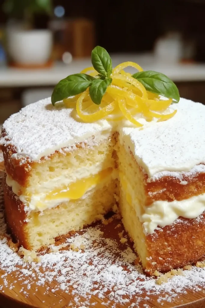 Italian Lemon Cream Cake