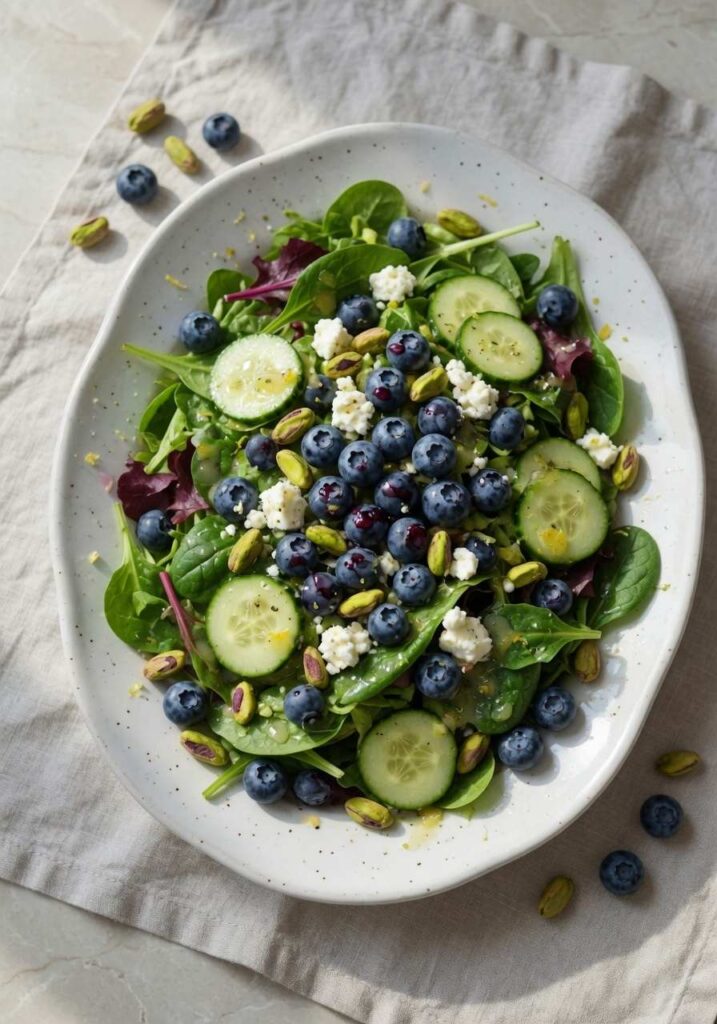 Blueberry Pistachio Spring Salad