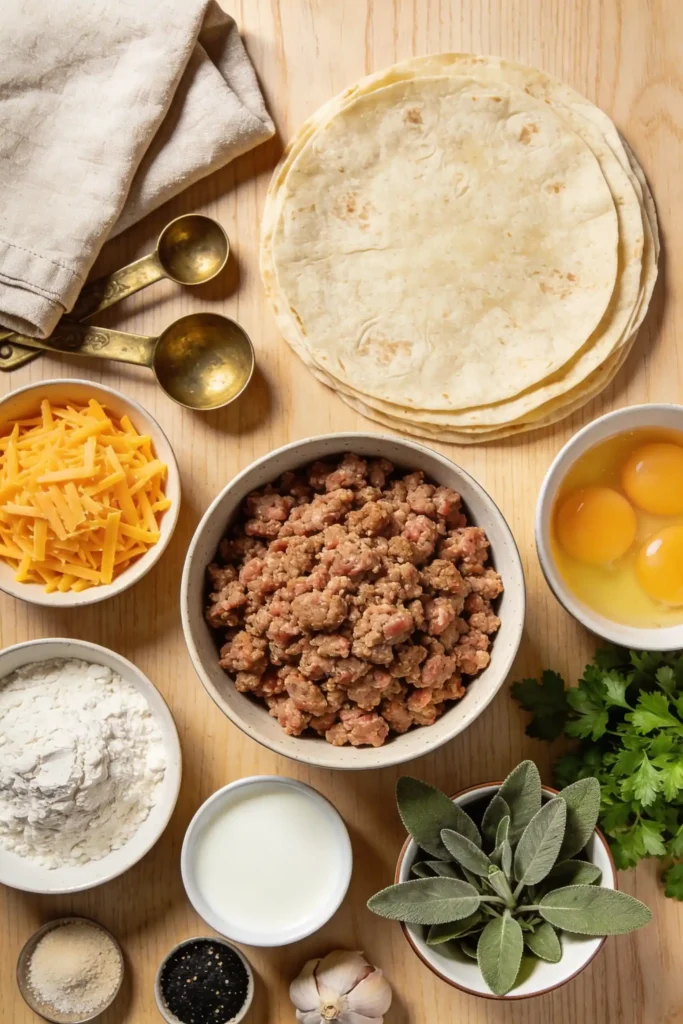 Breakfast Enchiladas with Sausage Gravy